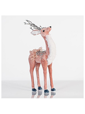 Βελουδινο Ελαφι, Ροζ, 13x29cm