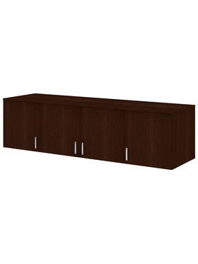 Ντουλάπα Τετράφυλλη Royal Pakoworld με Συρτάρια και Πατάρι Wenge 200x58x230εκ