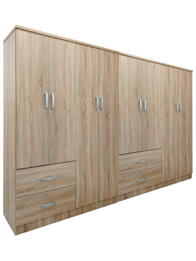 Ντουλάπα Οχτάφυλλη Lego Pakoworld Sonoma 241x42x181εκ