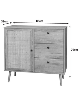 Μπουφές Oslo Pakoworld σε Sonoma Απόχρωση 85x39x79εκ