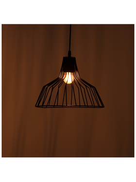 Φωτιστικό Οροφής Derbea Pakoworld ε27 Μέταλλο Μαύρο Φ25x70εκ