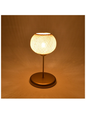 Επιτραπέζιο Φωτιστικό Gaia Pakoworld ε27 Μέταλλο Χρυσό Φ22x37εκ