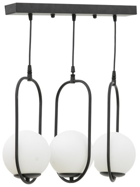 Φωτιστικό Οροφής Τρίφωτο Lavol Pakoworld ε27 Μέταλλο Μαύρο 30x3x70εκ