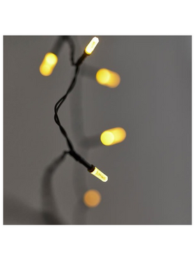 Σειρα, 80 led 5mm με Ακρυλικη Επεκταση, Ηλιακο Συλλεκτη me Αισθητηρα Φωτος, 8 Προγραμματα, Πρασινο pvc Καλωδιο, Θερμο Λευκο Led, ανα 10cm , Προεκταση Παροχης 1m, Ιρ44