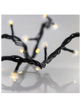 Σειρα, 300 Flash led 5mm, 31v Μετασχηματιστη, 4 Επεκτασεις ωσ 3 Σετ, Πρασινο pvc Καλωδιο, Θερμα Λευκα Led, ana 10cm, Προεκταση Παροχης 3m, Ιρ44