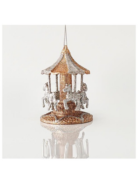 Καρουζελ Ακρυλικο, με Σαμπανι Glitter, 7,5x10,8cm