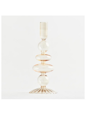 Γυαλινο Κηροπηγιο, Μελι, 8,5x22cm