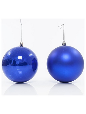 Πλαστικη  Μπαλα, Μπλε, σετ 6τμχ, 10cm