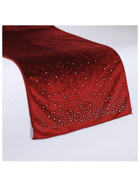 Ρανερ, Μπορντο Βελουδο με με Στρας, 40x140cm