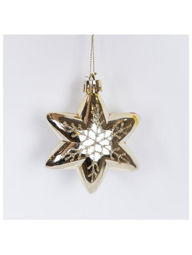 Αστερακι, Χρυσο, σετ 4τμχ, 5cm (Top 120)