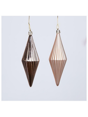 Διαμαντια Πλαστικα, ροζ Χρυσο, 2 Γυαλιστερα 3 Ματ, σετ 5τμχ, 15cm