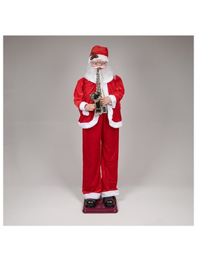Αγιος Βασιλης με Σαξοφωνο, με Μουσικη και Κινηση, 150cm