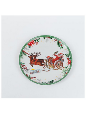 Πιατελα με Χριστουγεννιατικη Παρασταση, 20cm