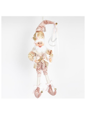 Ξωτικο με ροζ Χρυσο Πλουμιστο Ρουχο, 50.8cm