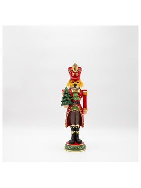 Σκυλακι Στρατιωτης με Δεντρακι, Κοκκινο, Πολυρεζιν, 11.5x36.5cm