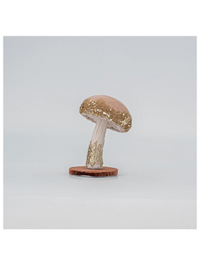 Βελουδινο Μανιταρι, Σομον, με Χρυσο Γκλιτερ, 7x13cm