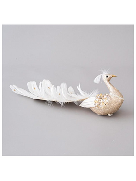 Κυκνος Σαμπανι, με Glitter και Πουπουλα, 35cm