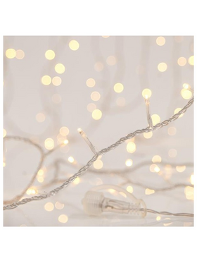 Σειρα, 180 led 3mm, 31v, Επεκταση εωσ 8, Διαφανο Καλωδιο, Θερμο Λευκο Led, ana 7,5cm, Χωρις Μετασχηματιστη, Ιρ44