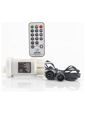 Μετασχηματιστης, με Προγραμμα 31v/12w,εως 1500 Led, Τηλεχειριστηριο ( on / off + Timer + Dimmer ), Πρασινο Καλωδιο 3m, Ιρ44