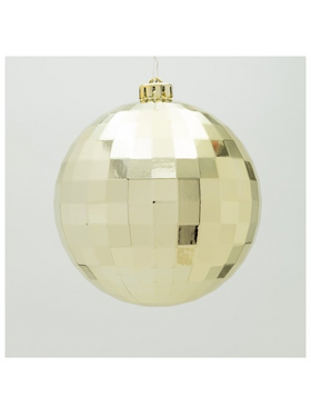 Πλαστικη Μπαλα, Ντισκο, Χρυση, σετ 2τμχ, 15cm