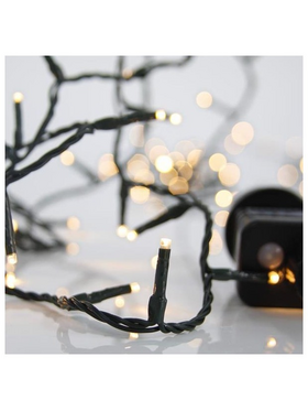 Σειρα, 180 led 3mm,31v,8 Προγραμματα,μετασχηματιστη με Μνημη,προεκταση Παροχης 300cm,πρασινο Καλωδιο,θερμο Λευκο Led,ανα 5cm,ιρ44