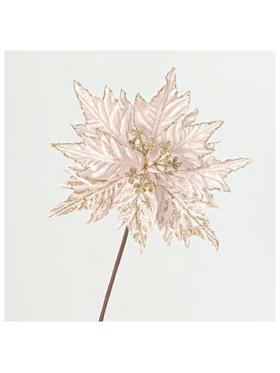 Αλεξανδρινο με Μισχο, Απαλο ροζ με Χρυσες Λεπτομερειες, 60x25cm