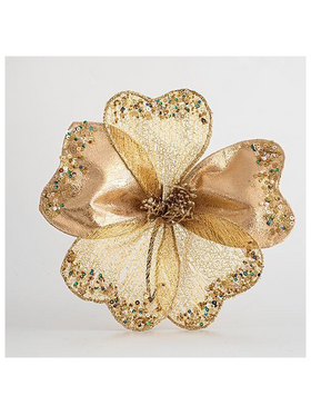 Λουλουδι Ιβισκος Σαμπανι, Οργαντζα, 30cm