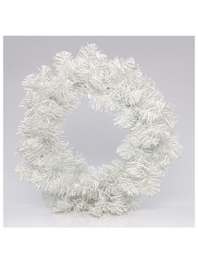 Στεφανι 50cm, 80 Tips (Παχος των Tips 8cm), Λευκο Χρωμα