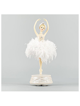 Μπαλαρινα με Λευκη Φουστα, σε Βαση, 33cm
