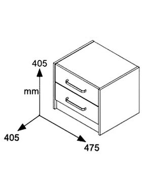 Σετ Κρεβατοκάμαρας Olympus Castillo Toro με Κρεβάτι 160x200εκ σετ 3τεμ