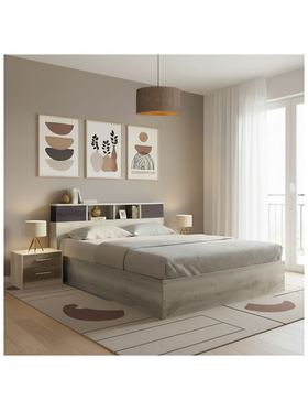 Σετ Κρεβατοκάμαρας Olympus Castillo Toro με Κρεβάτι 160x200εκ σετ 3τεμ