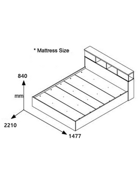 Σετ Κρεβατοκάμαρας Olympus White με Κρεβάτι 140x200εκ σετ 3τεμ