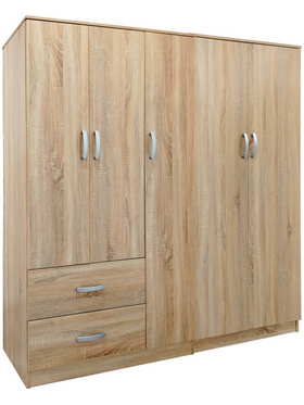 Ντουλάπα Πεντάφυλλη Lego i Pakoworld Sonoma 170x42x180εκ