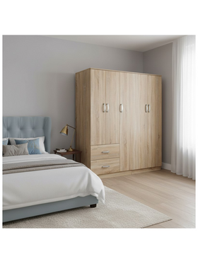 Ντουλάπα Πεντάφυλλη Lego i Pakoworld Sonoma 170x42x180εκ