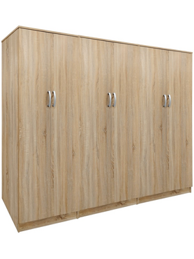 Ντουλάπα Εξάφυλλη Lego ιι Pakoworld Sonoma 240x42x180εκ