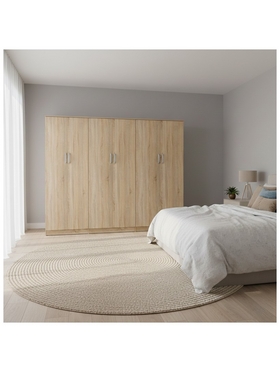 Ντουλάπα Εξάφυλλη Lego ιι Pakoworld Sonoma 240x42x180εκ