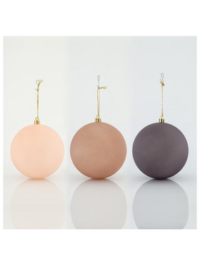 Μπαλα Πλαστικη, μωβ ματ Παλ, σετ 6τμχ, 10cm