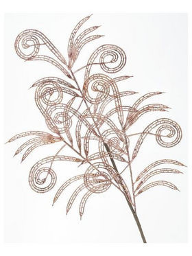 Κλαδι Μπορντω Χρυσο με Διακοσμητικα, 80cm