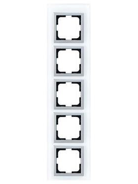 Πλαισιο 5 Θεσεων Λευκο Γυαλι