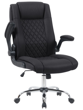 Καρέκλα Γραφείου Διευθυντη Kesla Pakoworld pes Μαύρo 65x65x113-121εκ