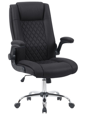 Καρέκλα Γραφείου Διευθυντη Kesla Pakoworld pes Μαύρo 65x65x113-121εκ