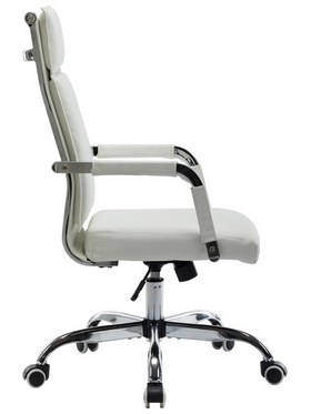 Καρέκλα Γραφείου Διευθυντη Mavel Pakoworld pu Λευκό 55x62x100-110εκ