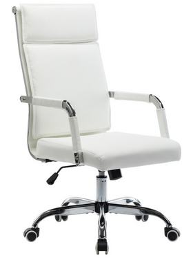 Καρέκλα Γραφείου Διευθυντη Mavel Pakoworld pu Λευκό 55x62x100-110εκ