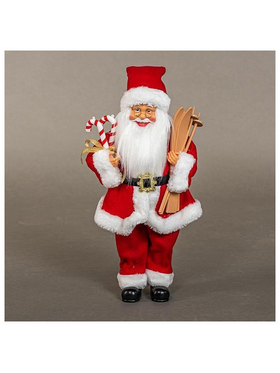 Αγιος Βασιλης Κουρδιστος, με Παγοπεδιλα, 45cm