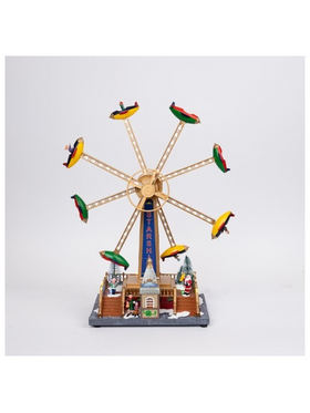 Τροχος Λουνα Παρκ με Αεροπλανακια, με Μουσικη, Κινηση και Φως, με Μετασχηματιστη, 36.5x19x47,5cm