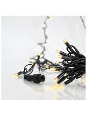 Σειρα, 100 led 5mm με Καλυμμα, 230v, 3 Επεκτασεις εωσ 9 Σετ, Πρασινο Καουτσουκ Καλωδιο, Daylight led ana 10cm, Προεκταση Παροχης 1.5cm, Ιρ65