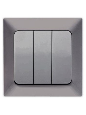 Διακοπτης Τριπλος Γραφιτης