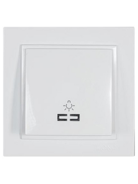 Μπουτον Κλιμακοστασιου+λυχνια Λευκος