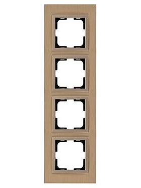 Πλαισιο 4 Θεσεων Αλουμινιο Μπρονζε