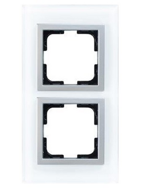 Πλαισιο 2 Θεσεων Λευκο Γυαλι